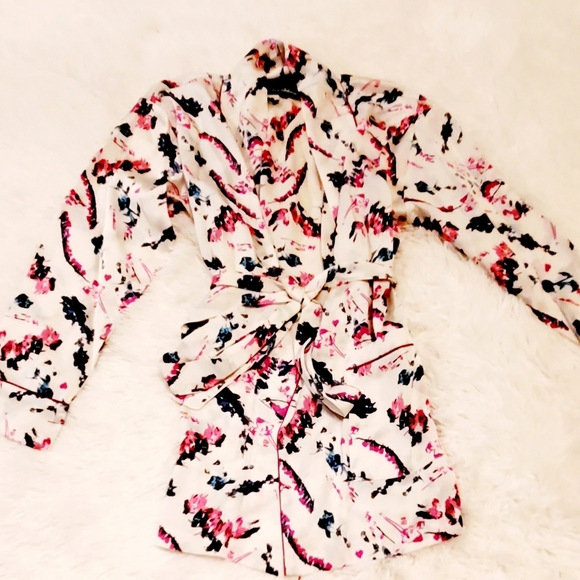 SMOKING FLORAL ROBE - Picture 6 of 6